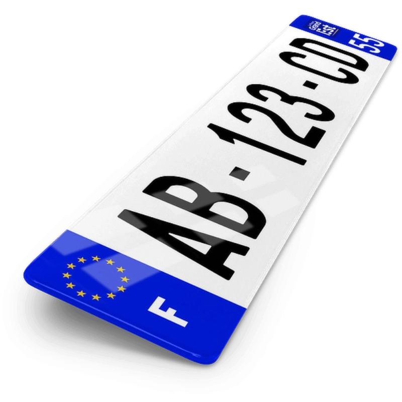 Plaques d'immatriculation AUTO - 520x110 - 55 - Meuse