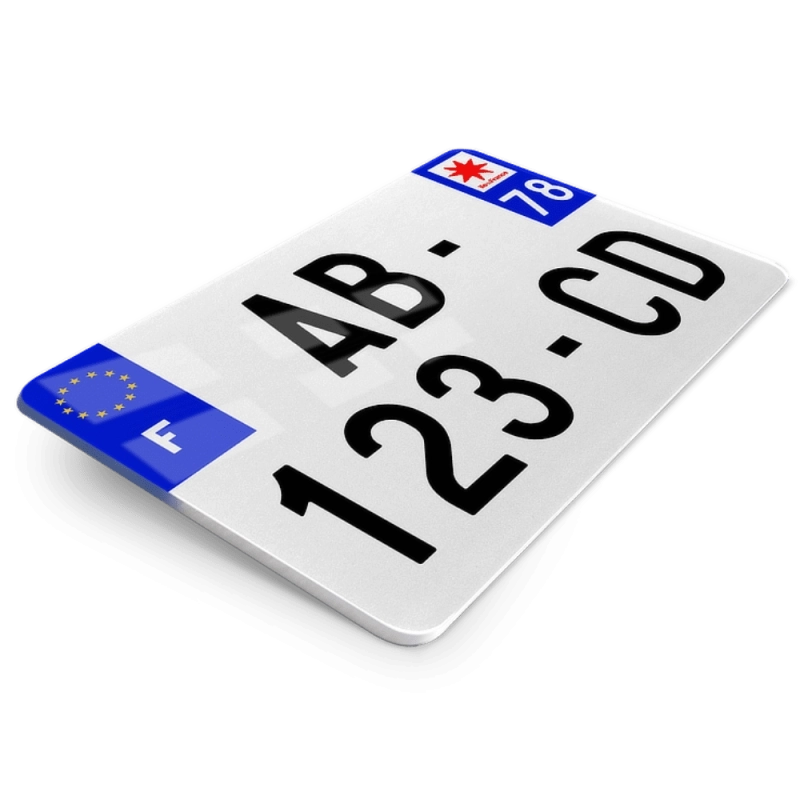 Plaques d'immatriculation 4X4 - 275x200 - 78 - Yvelines