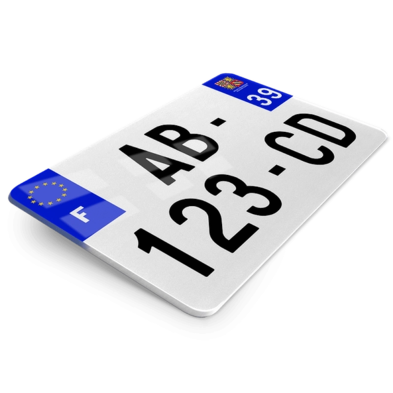 Plaques d'immatriculation 4X4 - 275x200 - 39 - Jura