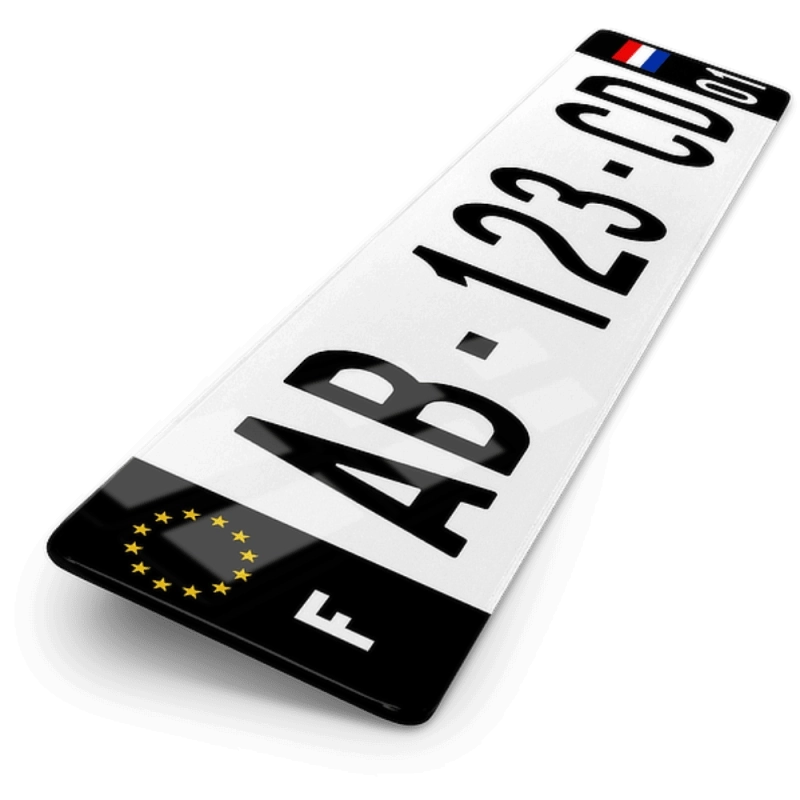 Plaque Auto 52x11 cm - PAYS Pays-Bas