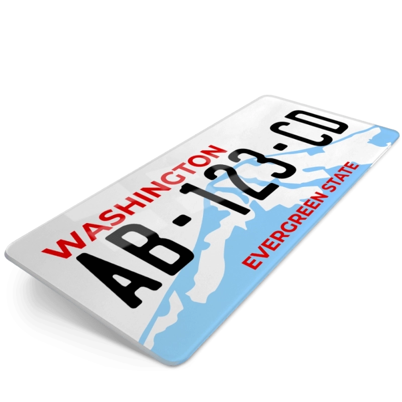 PLAQUE AUTO USA WASHINGTON 3 30x15 cm